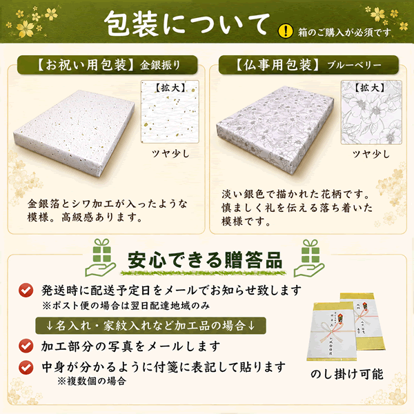 ギフト包装について