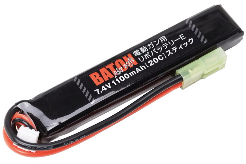  リポバッテリーE 7.4v1100mAh [ 40C - 20C ] ショートスティックの画像