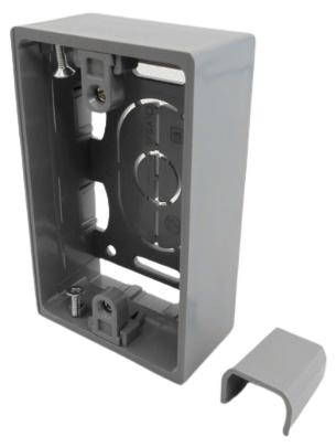 SFB-11　露出ボックス 1個用　グレー　マサル工業の画像