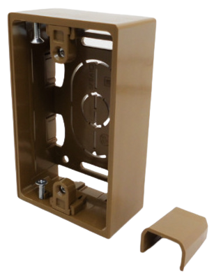 SFB-16　露出ボックス 1個用　ブラウン　マサル工業の画像