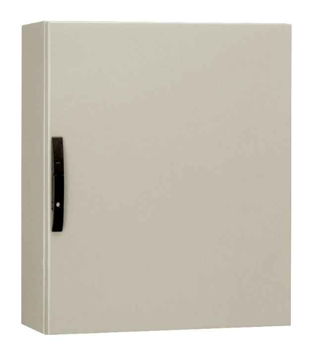RUL35-68 キャビネット（国際規格認証取得 高気密 鉄製基板付）ライトベージュ塗装 フカサ350mm 日東工業の画像