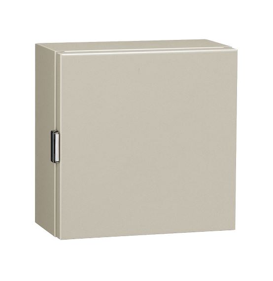 CH16-1525A・CH形ボックス（防塵パッキン付 鉄製基板付）ライトベージュ塗装 フカサ160mm　【日東工業】の画像