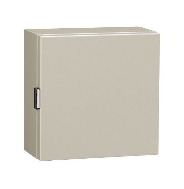 CH20-44A・CH形ボックス（防塵パッキン付 鉄製基板付）ライトベージュ塗装 フカサ200mm　【日東工業】の画像