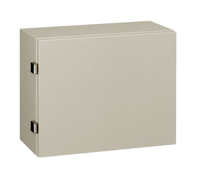 CR40-57・CR形コントロールボックス（水切、防塵・防水構造 鉄製基板付）ライトベージュ塗装 フカサ400mm　【日東工業】の画像