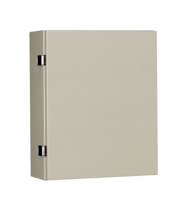 CRV20-57・CRV形コントロールボックス（板厚2.3mm 水切、防塵・防水構造 鉄製基板付）ライトベージュ塗装 フカサ200mm　【日東工業】の画像