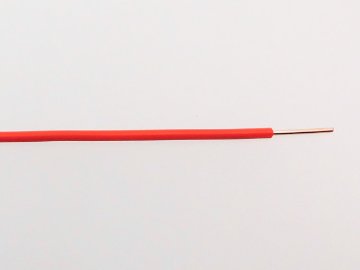 ◆切売◆ IV1.6mm・600Vビニル絶縁電線 単線 赤色　【フジクラ・ダイヤケーブル】画像