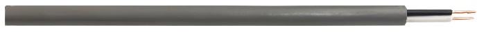 ◆切売◆ VVR1.6mm×2心・600Vビニル絶縁ビニルシースケーブル 丸形 灰色の画像