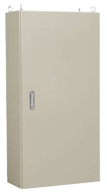 E35-1021A-N-F・自立制御盤キャビネット（基台なし 鉄製基板なし 両扉）ライトベージュ塗装 フカサ350mm　【日東工業】の画像