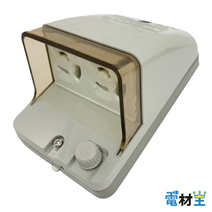 WK4105 フル接地防水ダブルコンセント 抜け止め式 アースターミナル付 露出 埋込両用 Panasonicの画像