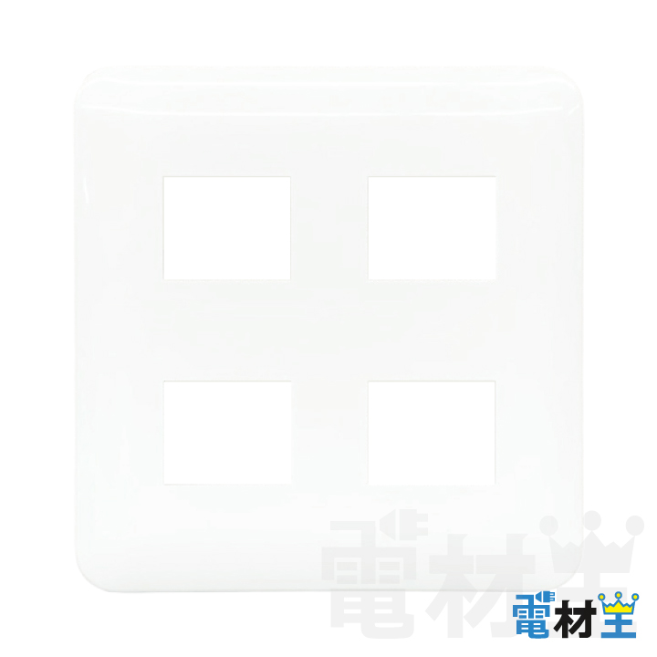 WTF7004W コンセントプレート 4コ用 ホワイト Panasonicの画像