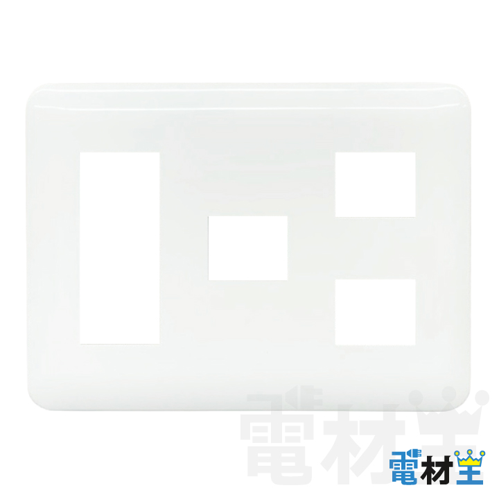 WTF7076W コンセントプレート 3コ+1コ+2コ用 ホワイト Panasonicの画像