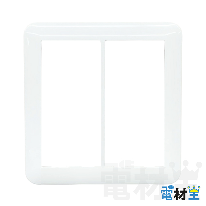 WTC7102W スイッチプレート 2連用 ホワイト Panasonicの画像