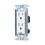 WTF113238W 埋込アースターミナル付接地ダブルコンセント 金属枠付 ホワイト Panasonicの画像