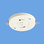 WG6420WK コンセント付引掛埋込ローゼット ミルキーホワイト フル端子 送り端子付 Panasonicの画像