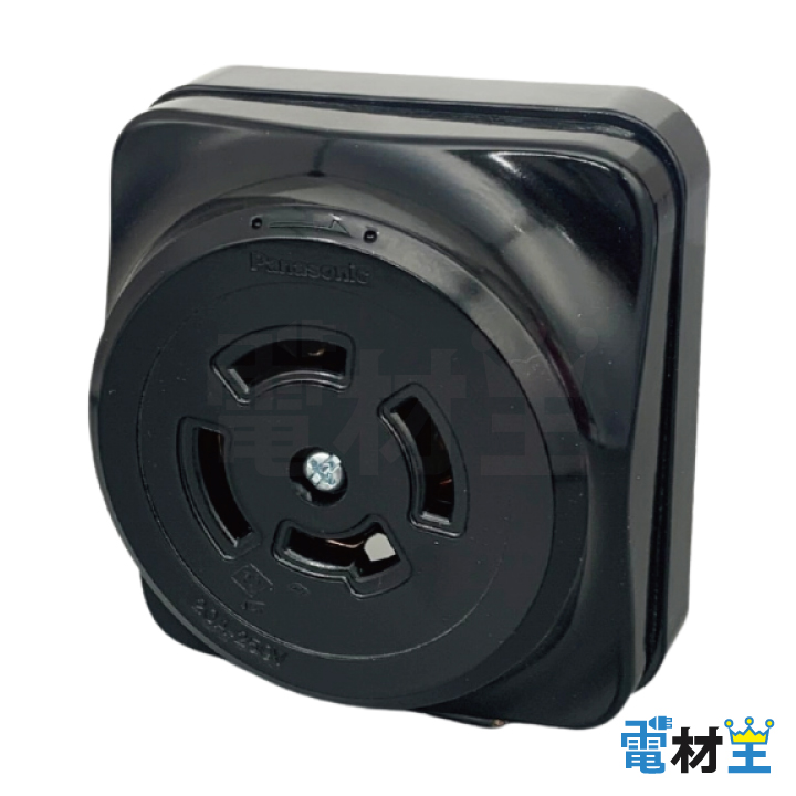 WK2420K 接地3P20A引掛露出コンセント ブラック Panasonicの画像