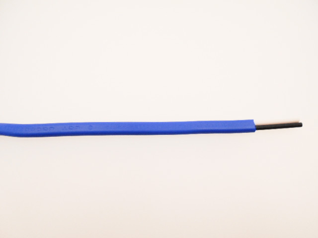 VVF2.0mm×2心・600Vビニル絶縁ビニルシース電力ケーブル平形/青色　【住電日立ケーブル】の画像