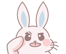 敬礼しているあるうさ