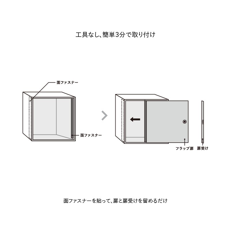 【無印良品専用】スタッキングシェルフ用FLAPの画像