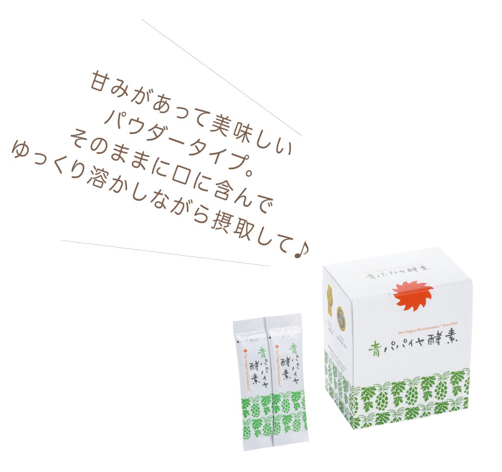 青パパイヤ酵素　30包の画像