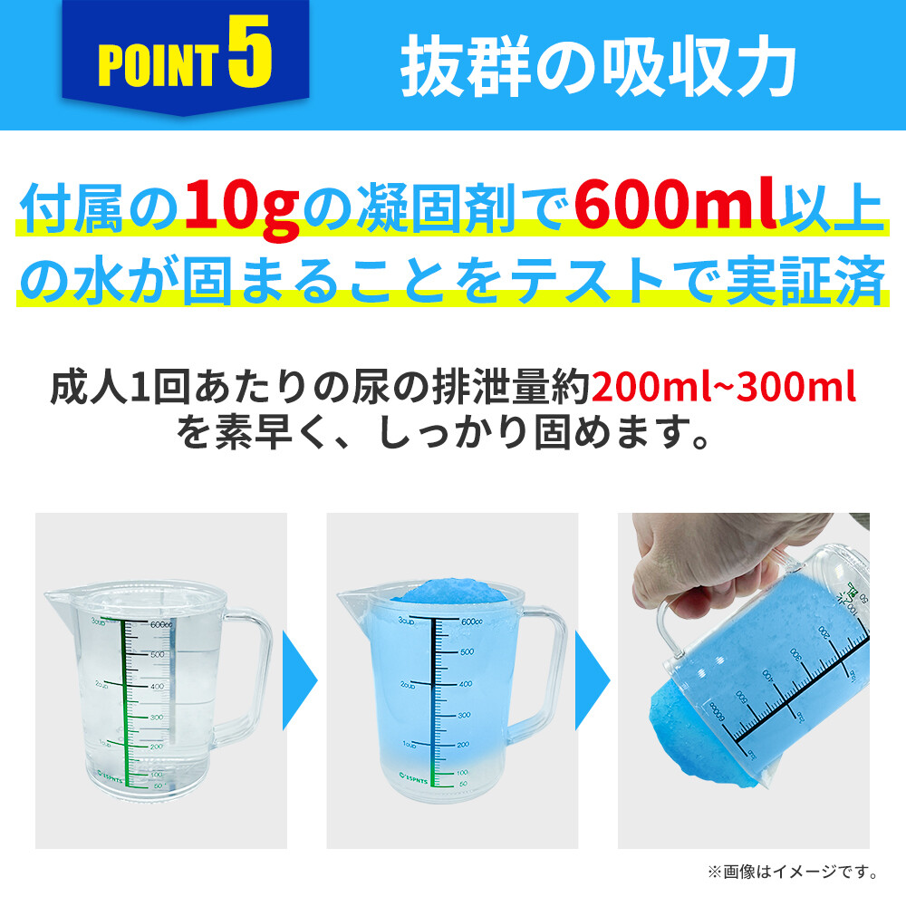 緊急・災害時　非常用　簡易トイレ50回分の画像