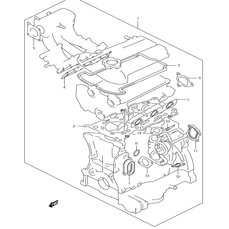 エンジンガスケットセット　ジムニー　JB23W　1型～3型　100001～310000の画像