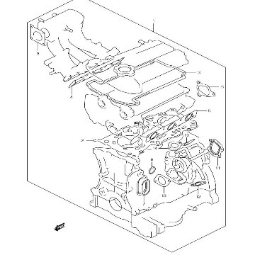 エンジンガスケットセット　ジムニー　JB23W　1型～3型　100001～310000画像