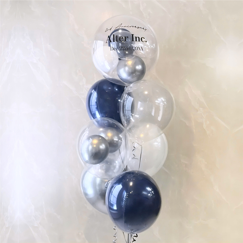 Crystal navyblue stylish balloonの画像