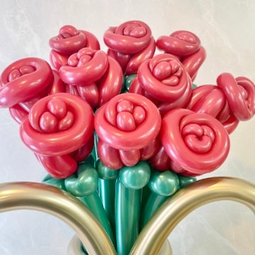 red rose balloon bouquet(M)の画像