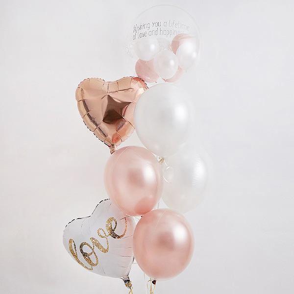 ダブルハート ピンクでsweet Love Balloon Kitchen バルーンキッチン 送料無料