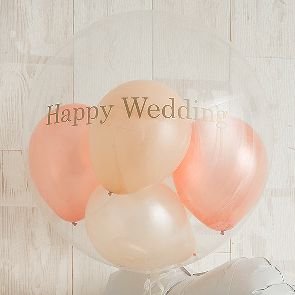 ニュアンスカラーで華を添えるHappy Wedding画像