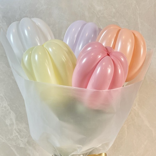 pastel cutie balloon bouquetの画像