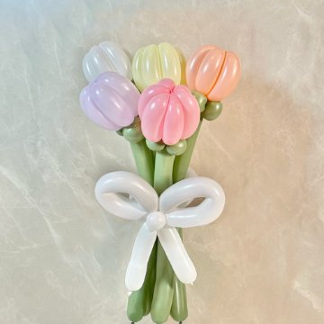 pastel cutie balloon bouquetの画像