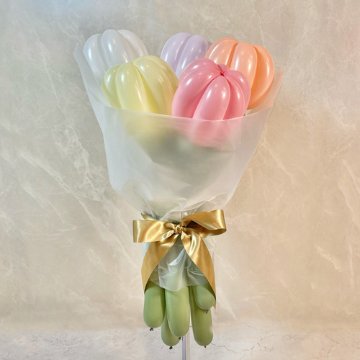 pastel cutie balloon bouquetの画像