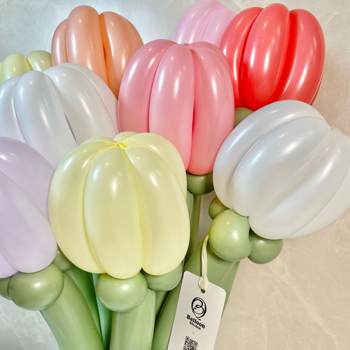 pastel cutie balloon bouquet(M)の画像