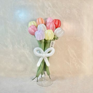 pastel cutie balloon bouquet(M)の画像