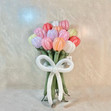 pastel cutie balloon bouquet(L)の画像