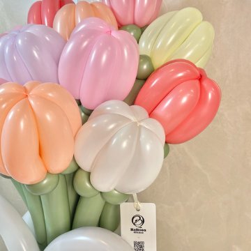 pastel cutie balloon bouquet(L)の画像