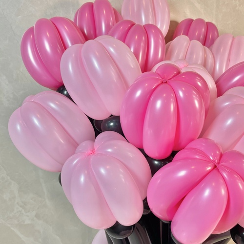 black×pink balloon bouquet(XL)の画像