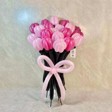 black×pink balloon bouquet(XL)の画像