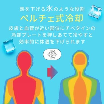 チベタイン　(CHIBETAIN)・冷却と涼感のハイブリットファン・冷却プレートファン・手のひらサイズのハンディファン　の画像