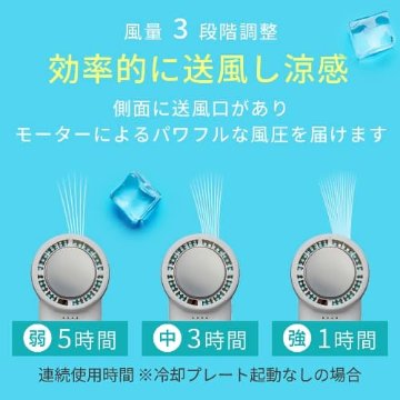 チベタイン　(CHIBETAIN)・冷却と涼感のハイブリットファン・冷却プレートファン・手のひらサイズのハンディファン　の画像