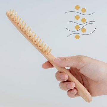 デタングル・プレミアム 【日本製】天然木デタングルコーム・江戸時代の「梳き櫛」が日本のデタングルコームの原点の画像