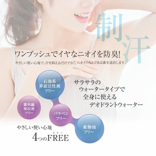 シークレットプラス デオドラントスプレー　「ワンプッシュ」で制汗&防臭の画像