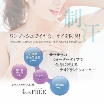 シークレットプラス デオドラントスプレー　「ワンプッシュ」で制汗&防臭の画像