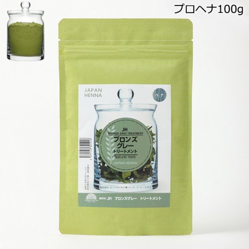 ジャパンヘナ　ブロンズグレー　プロヘナ100ｇ サロン施術用ヘナカラーの画像