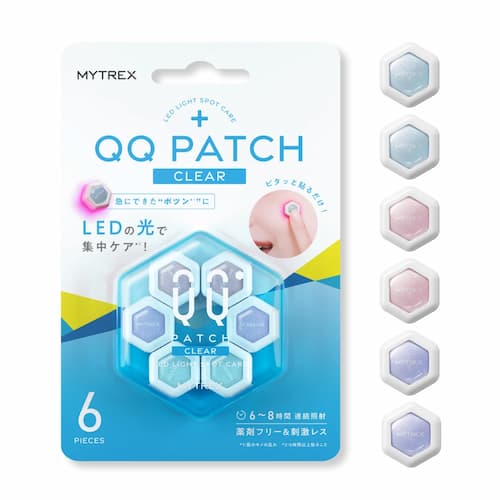 MYTREX QQ PATCH TONE 顔用 LED光パッチ 美容肌パッチ  6個入の画像
