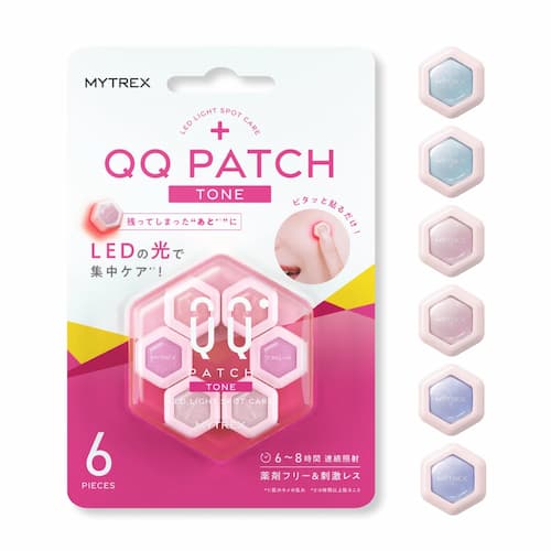 MYTREX QQ PATCH TONE 顔用 LED光パッチ 美容肌パッチ  6個入の画像