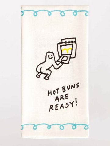 "Hot Buns Are Ready" Dish Towelの画像