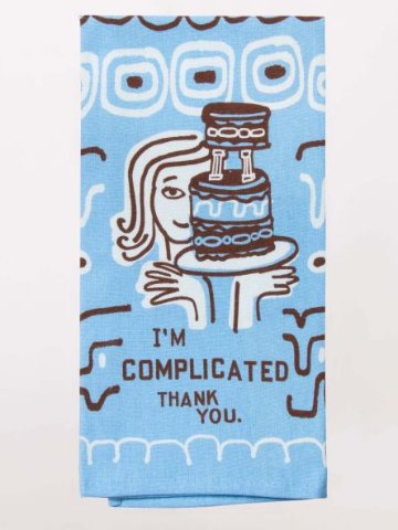 "I'm Complicated. Thank You" Dish Towelの画像