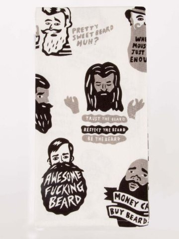 "Awesome Fucking Beard" Dish Towelの画像